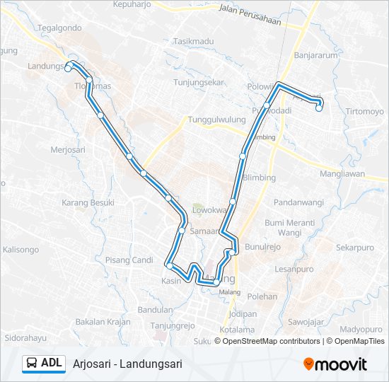 ADL bus Line Map