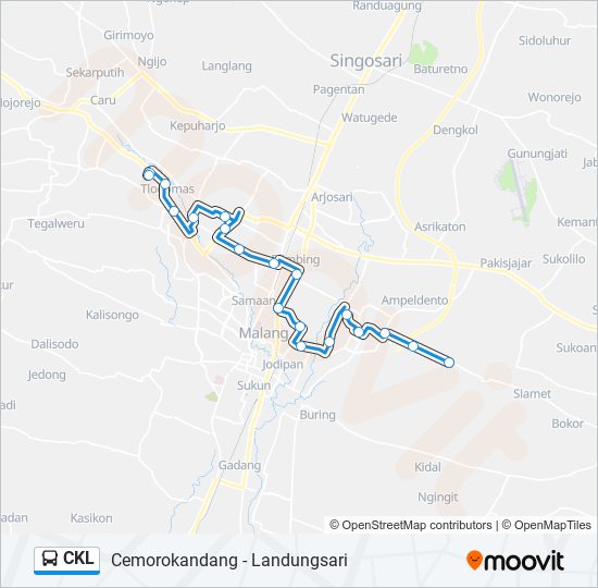 CKL bus Line Map