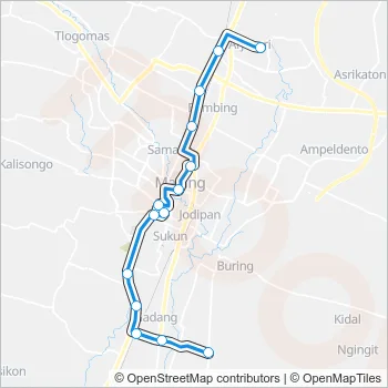 GA/HA Bus Line Map