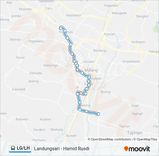 LG/LH Bus Line Map
