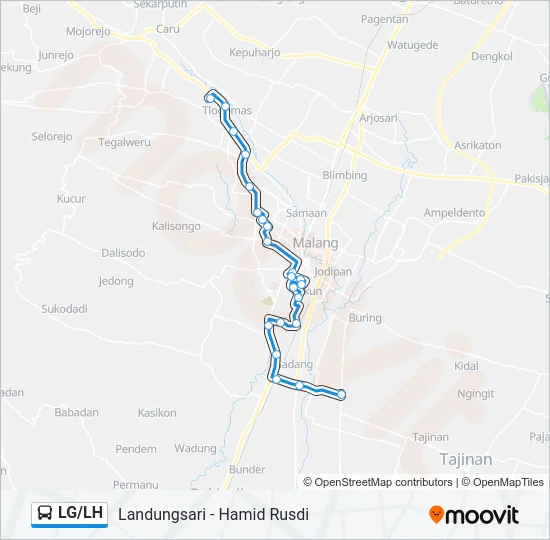 LG/LH Bus Line Map