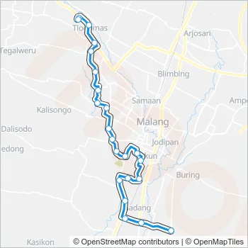 GML/HML Bus Line Map
