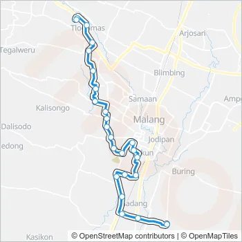 GML/HML Bus Line Map