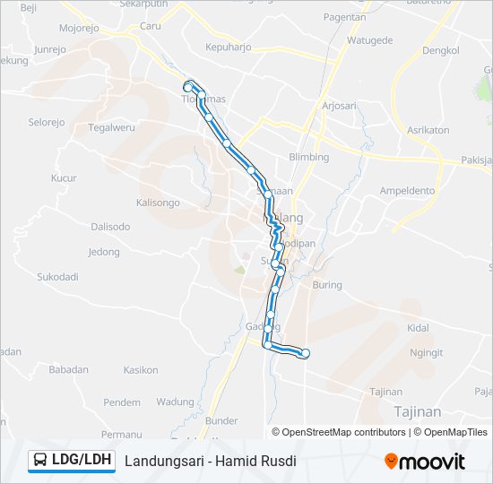 LDG/LDH bus Line Map