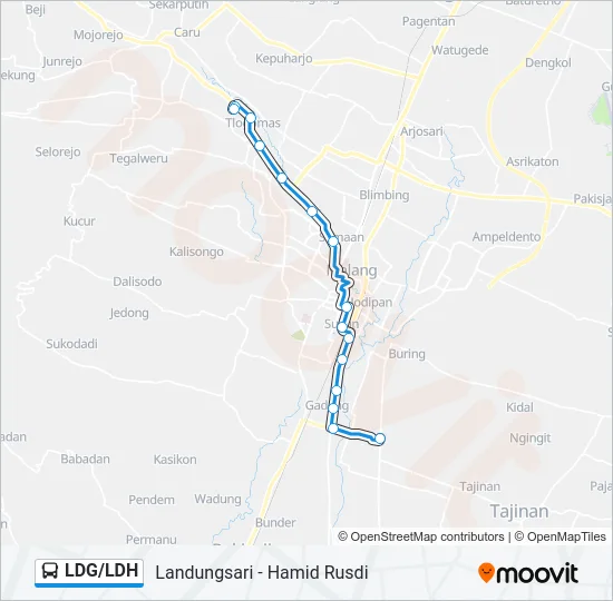 LDG/LDH Bus Line Map