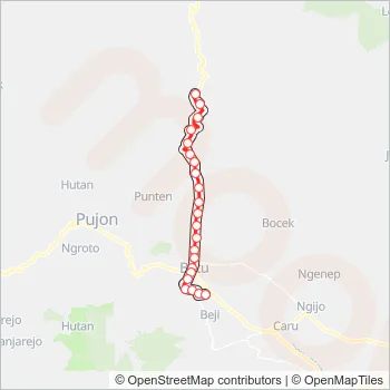 BATU-SELECTA Bus Line Map