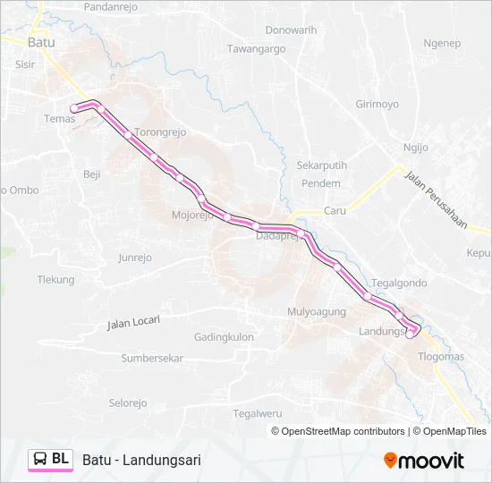 BL Bus Line Map