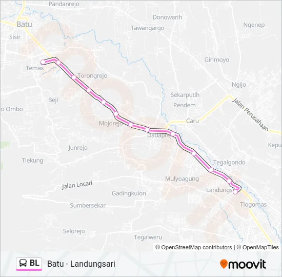 BL Bus Line Map