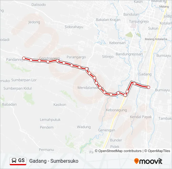 GS Bus Line Map