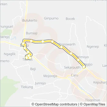 KB Bus Line Map