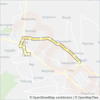 KB Bus Line Map