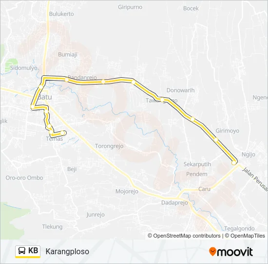 KB Bus Line Map