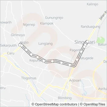 KS Bus Line Map