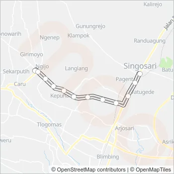 KS Bus Line Map