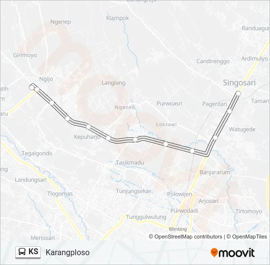 KS Bus Line Map