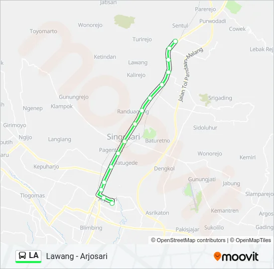 LA Bus Line Map