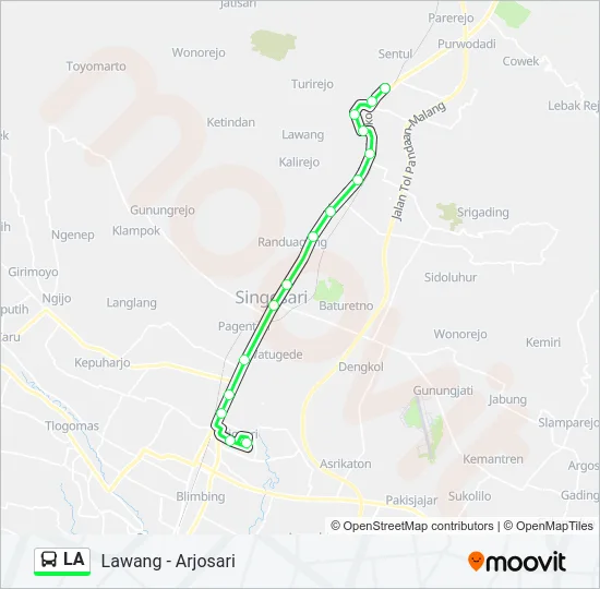 LA Bus Line Map