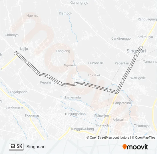 SK Bus Line Map