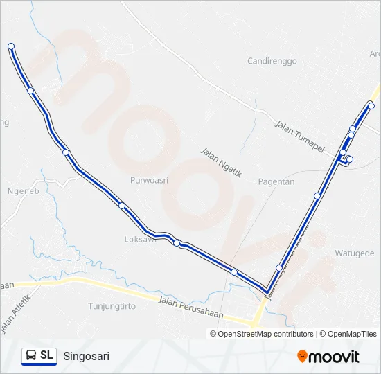 SL Bus Line Map