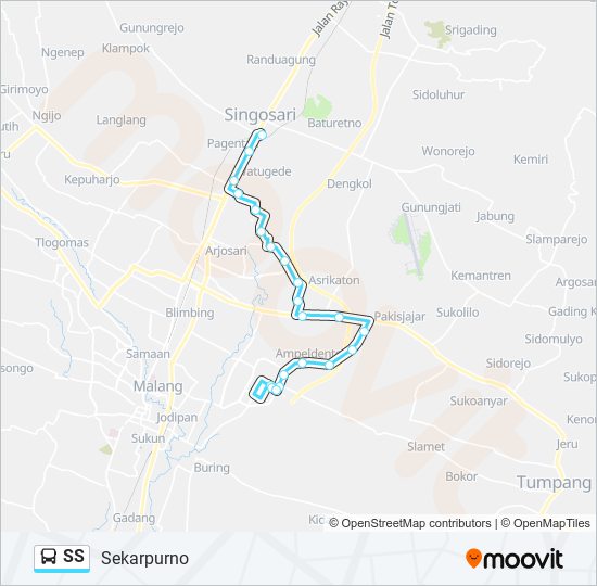 SS bus Line Map