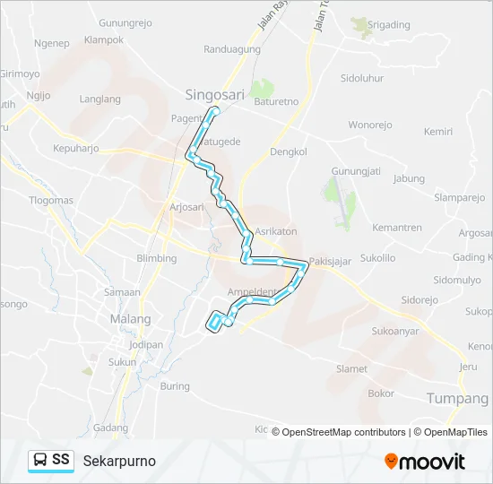 SS Bus Line Map