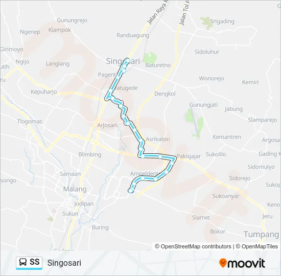 SS Bus Line Map