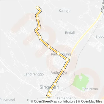 SW Bus Line Map