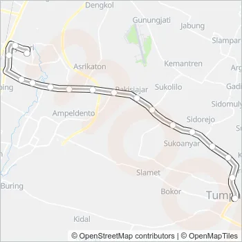 TA Bus Line Map
