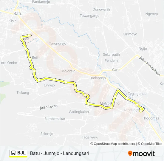 BJL Bus Line Map