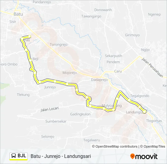 BJL Bus Line Map