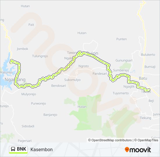 BNK Bus Line Map