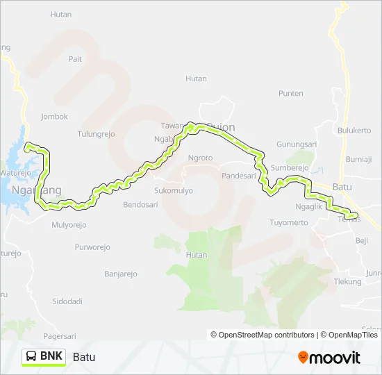 BNK Bus Line Map