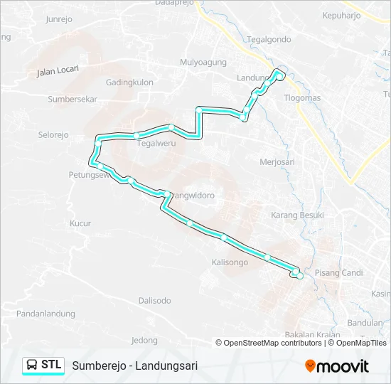 STL bis Peta Jalur