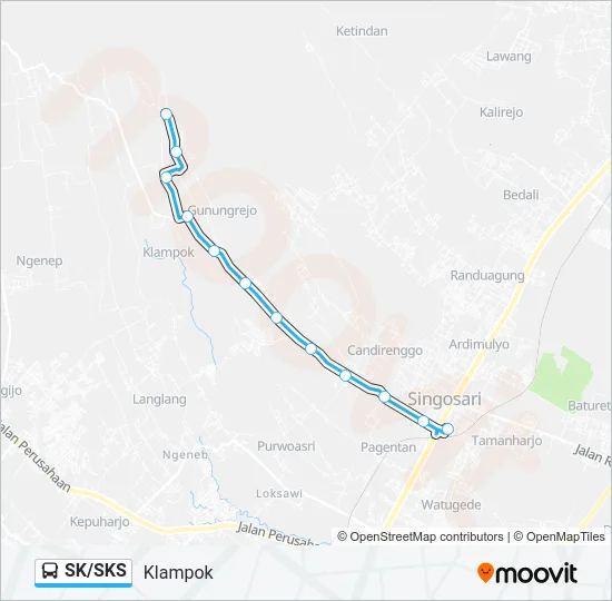 SK/SKS Bus Line Map