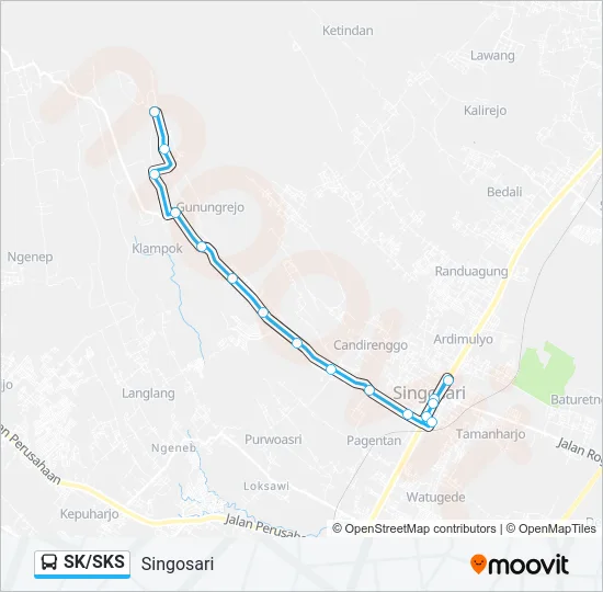 SK/SKS Bus Line Map