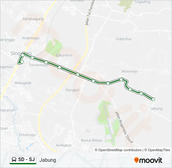 SD - SJ Bus Line Map