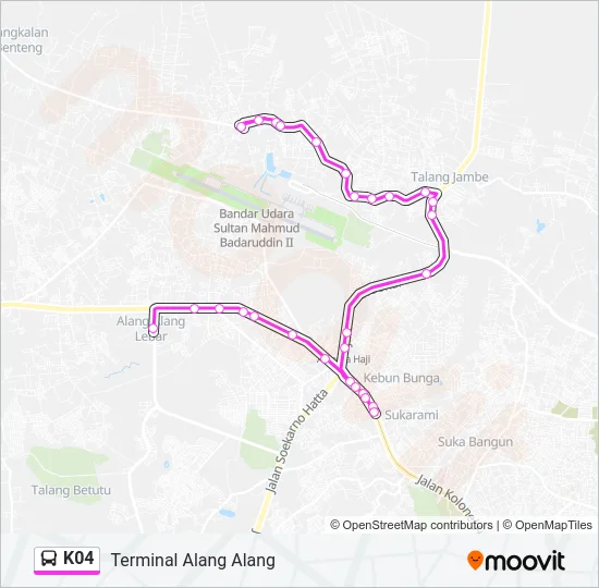 K04 Bus Line Map