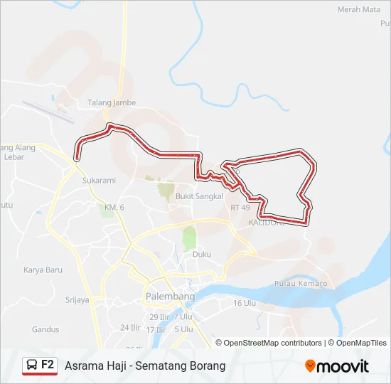 F2 Bus Line Map
