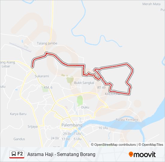 F2 bus Line Map