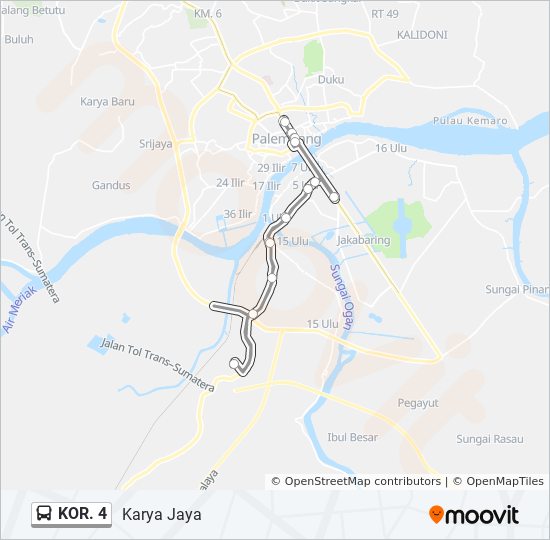 Kb 15 Bus Route Map Kor 4 Route: Schedules, Stops & Maps - Karya Jaya (Updated)