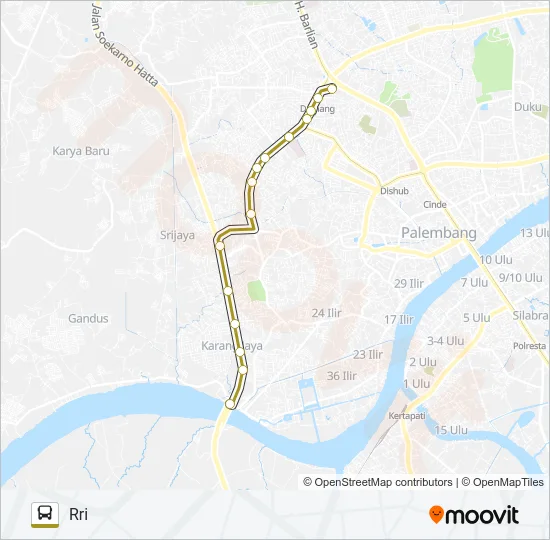 RRI - MUSI II Bus Line Map
