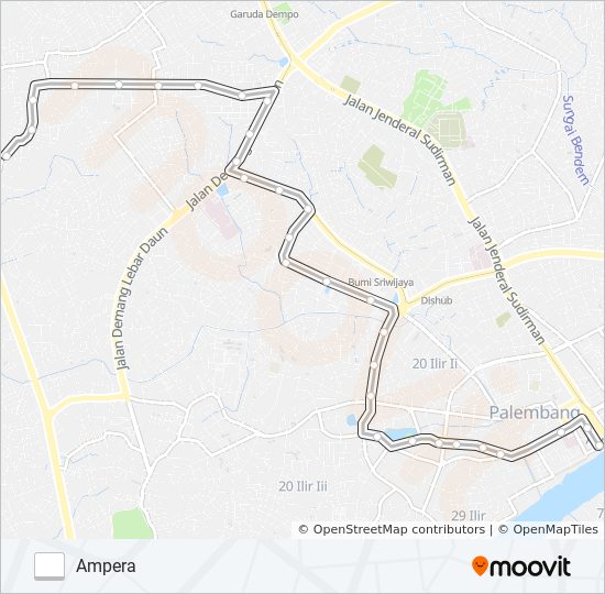 AMPERA - PAKJO bus Line Map