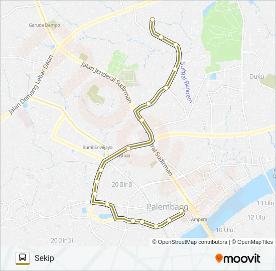 AMPERA - SEKIP Bus Line Map