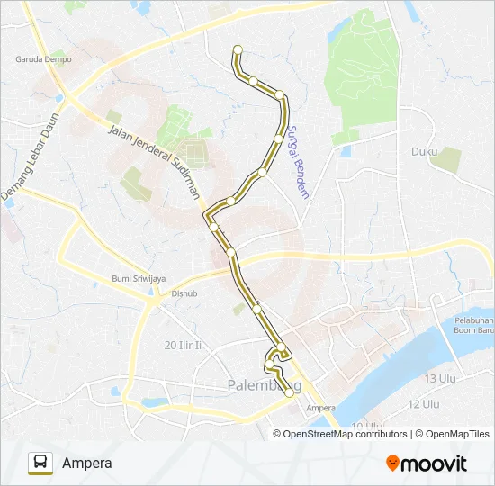 AMPERA - SEKIP Bus Line Map