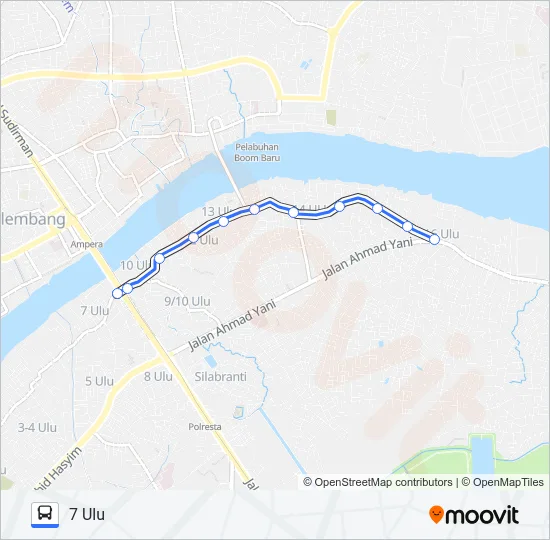 TANGGA TAKAT - 7 ULU Bus Line Map