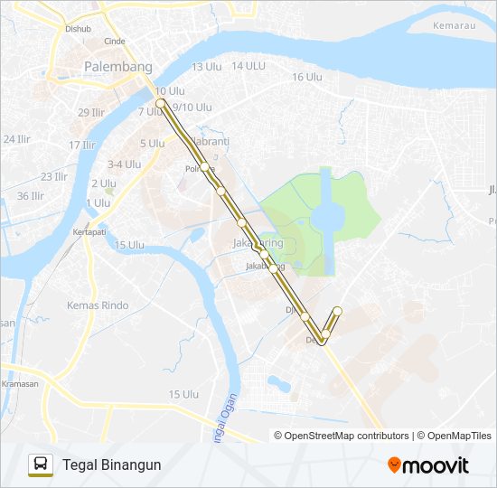 7 ULU - TEGAL BINANGUN bis Peta Jalur