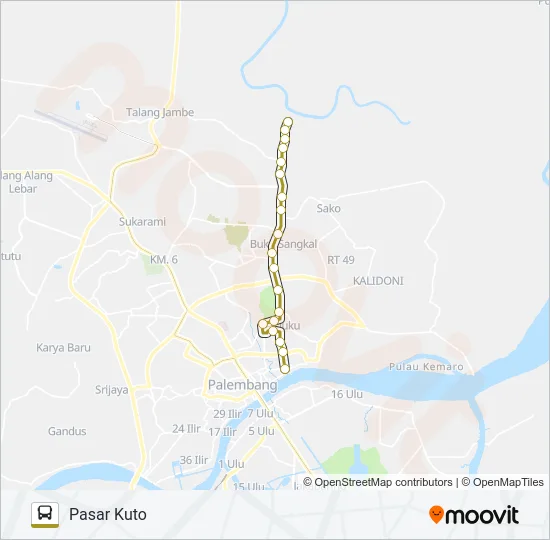 PASAR KUTO - KENTEN LAUT Bus Line Map