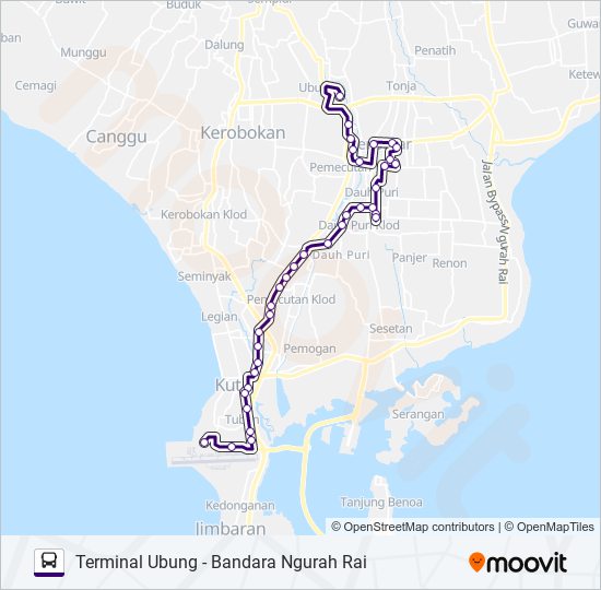 KOR. 2B bus Line Map