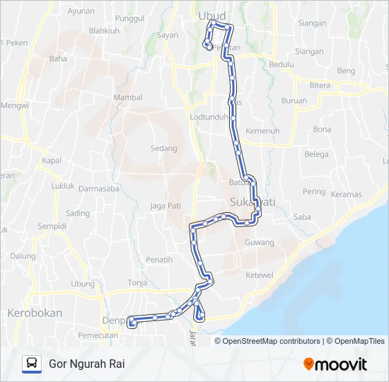 KOR. 4B Bus Line Map