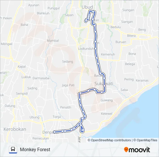 KOR. 4B Bus Line Map